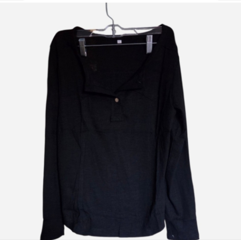Black Women's Button Up Top Size SIZE